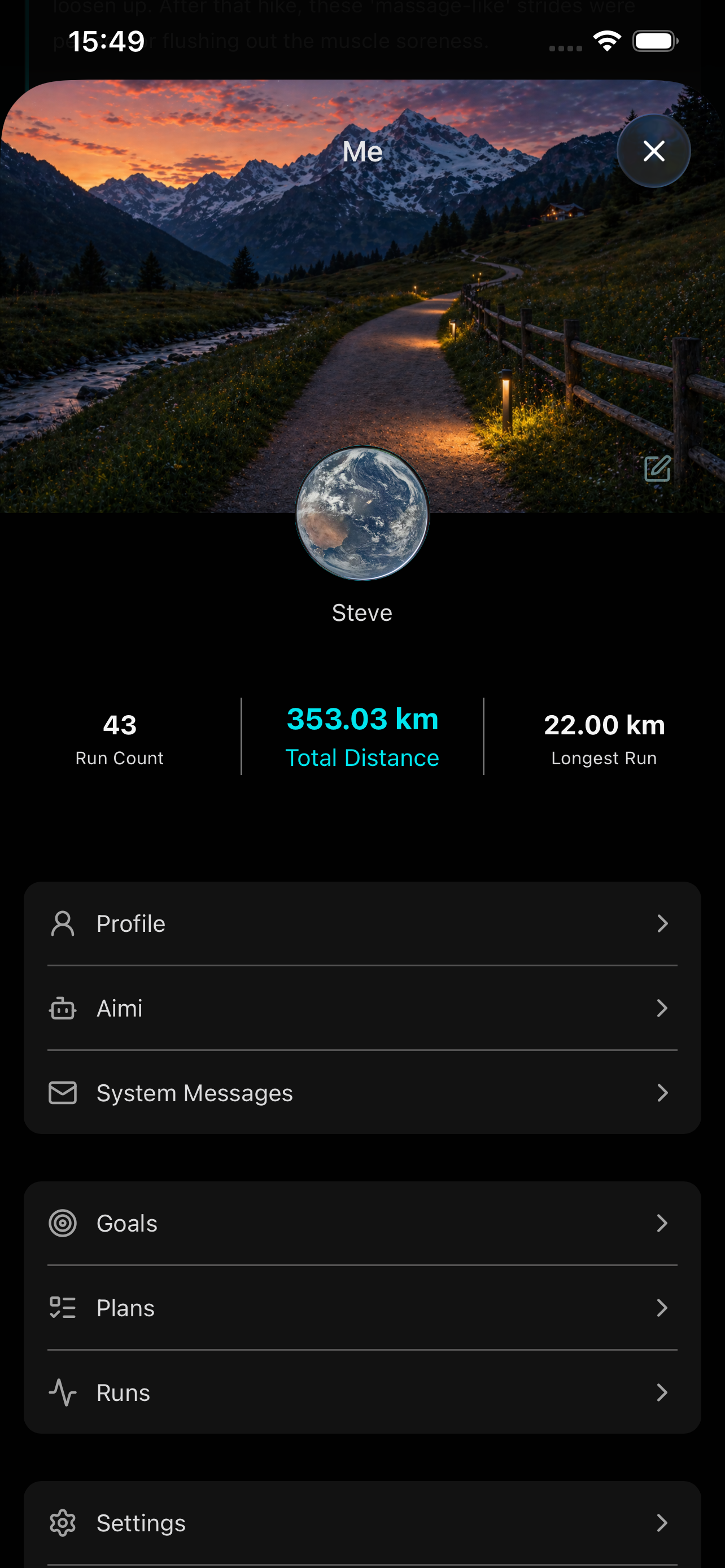 AimiRun 应用截图 2